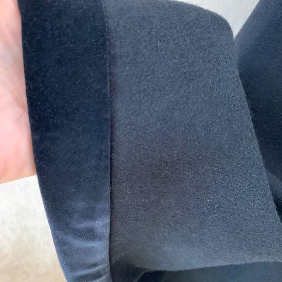 Vintage Black Wool Cape with Matching Scarf - Picture 9 of 9